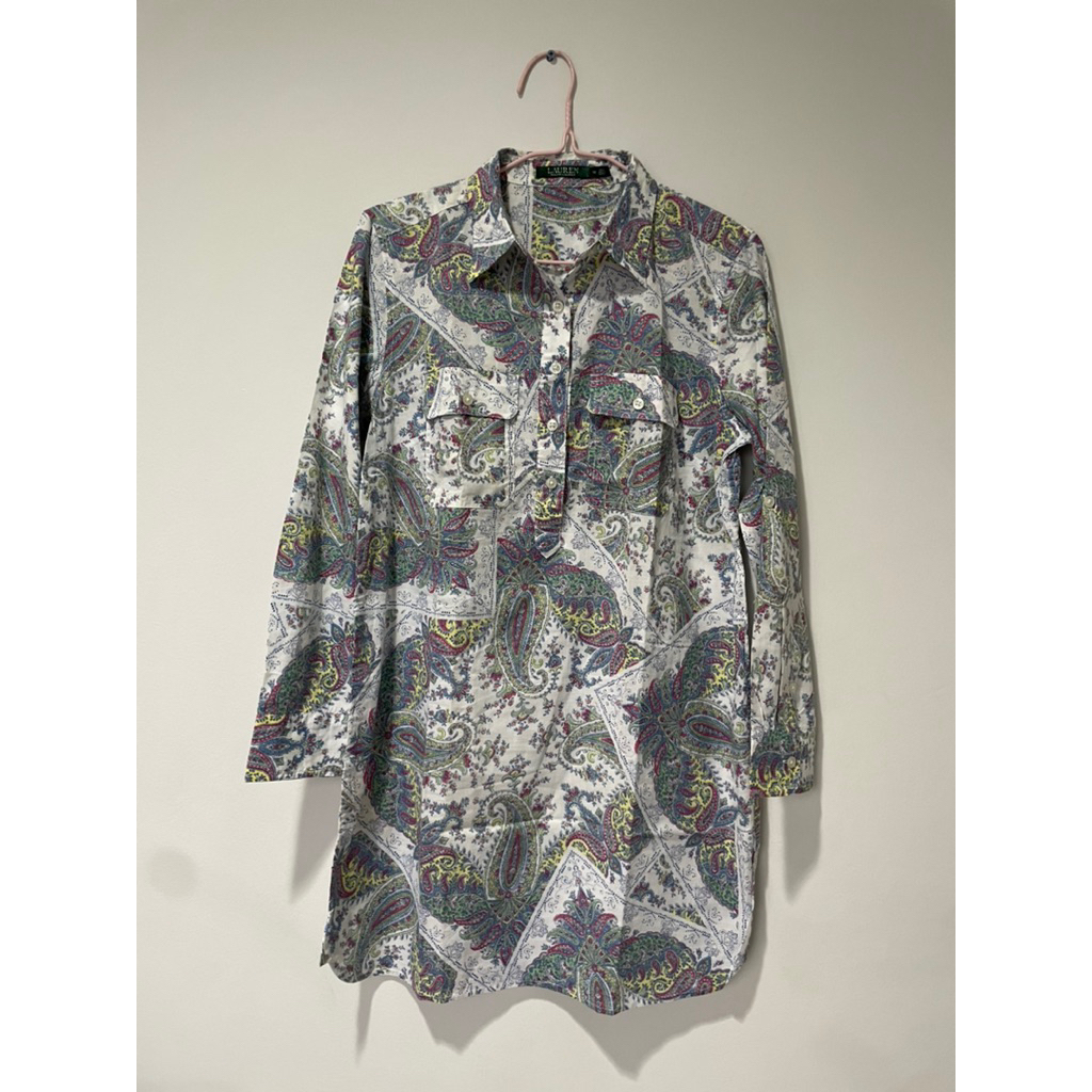 Blouse Kurta Leafy Kemeja Panjang Dress Batik Atasan 3/4 Lauren Premium Mewah Jumbo Big Size Wanita 