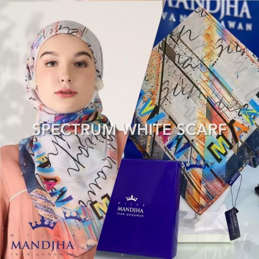 Mandjha Ivan Gunawan Hijab - Spectrum White