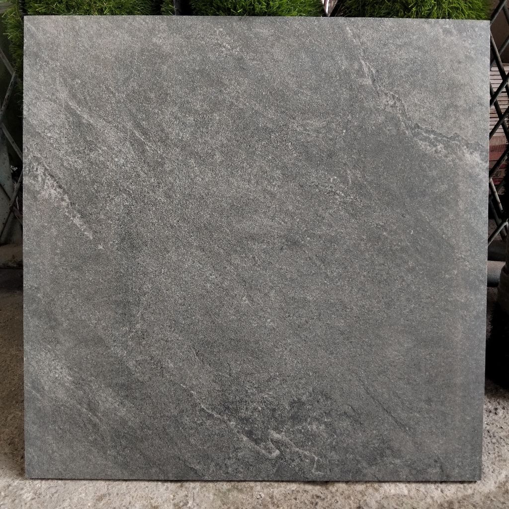 keramik cutting 50x50 dark grey carara (kasar) /keramik lantai / keramik teras/ keramik lantai kamar