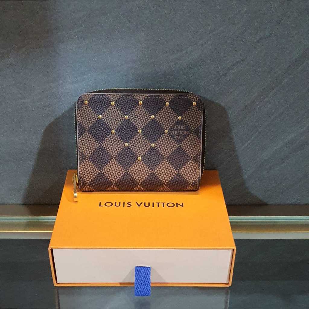 [preloved] LV Zippy Coin Purse Studded Damier Ebene