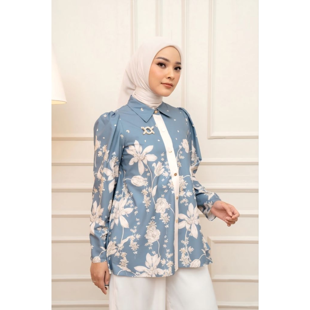 Shirt Wanita Premium MAGNOLIA SHIRT By WearingKlamby