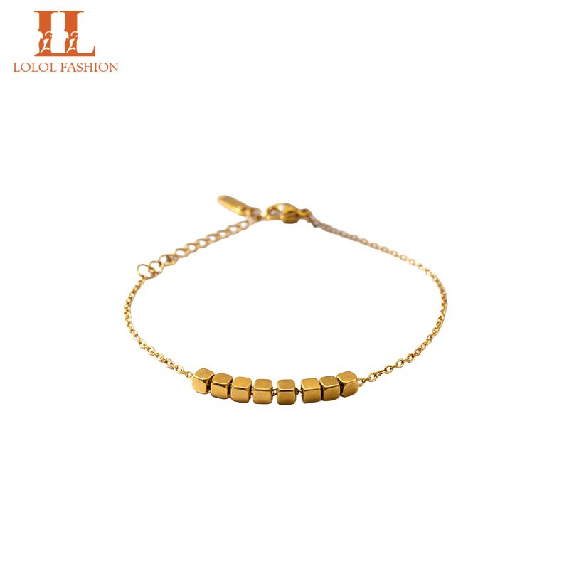 LOLOL FASHION Jewelry Gelang Huruf Inisial  1101