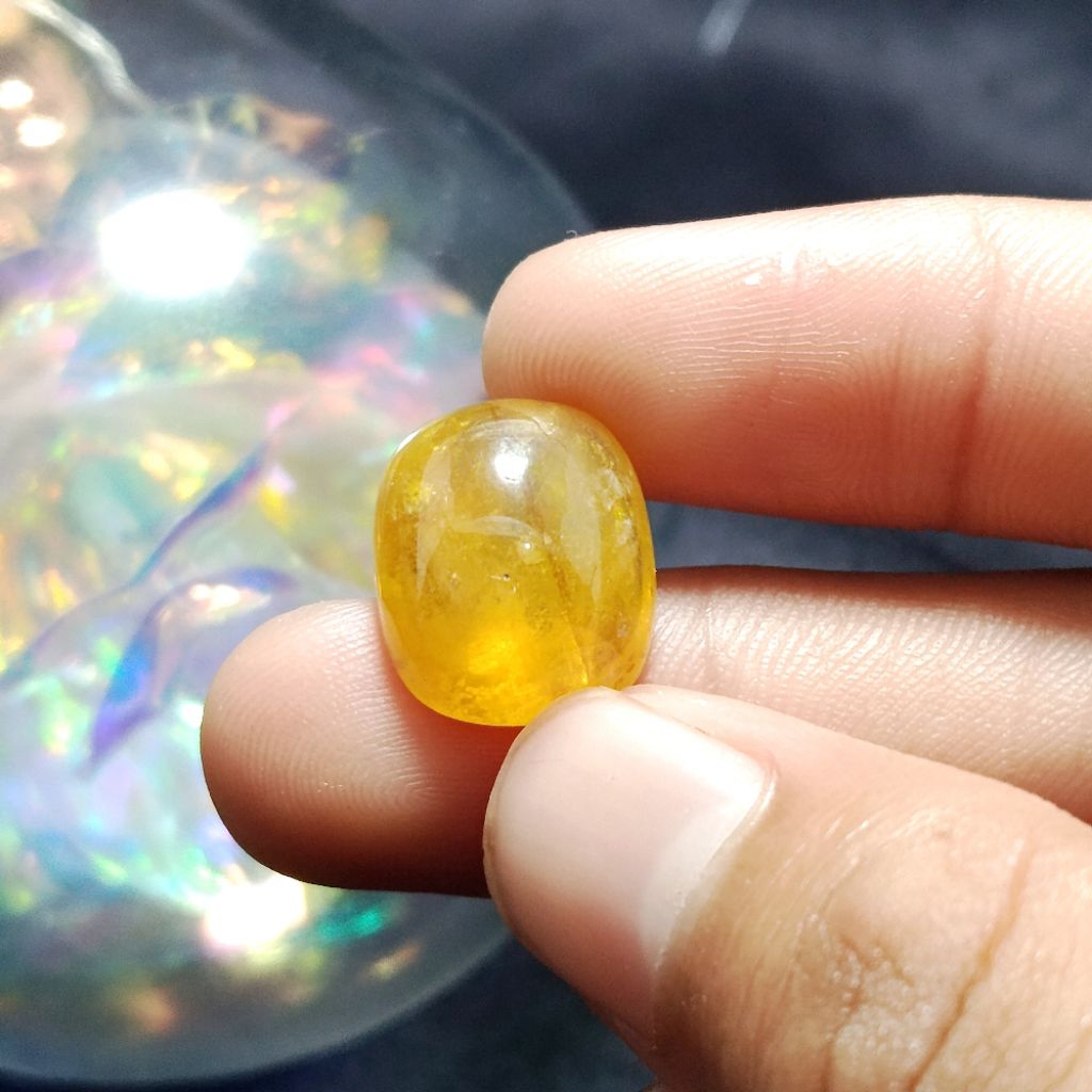 Batu Permata Natural Yellow Safir / Sapphire High Quality - Batu Yakut Asli