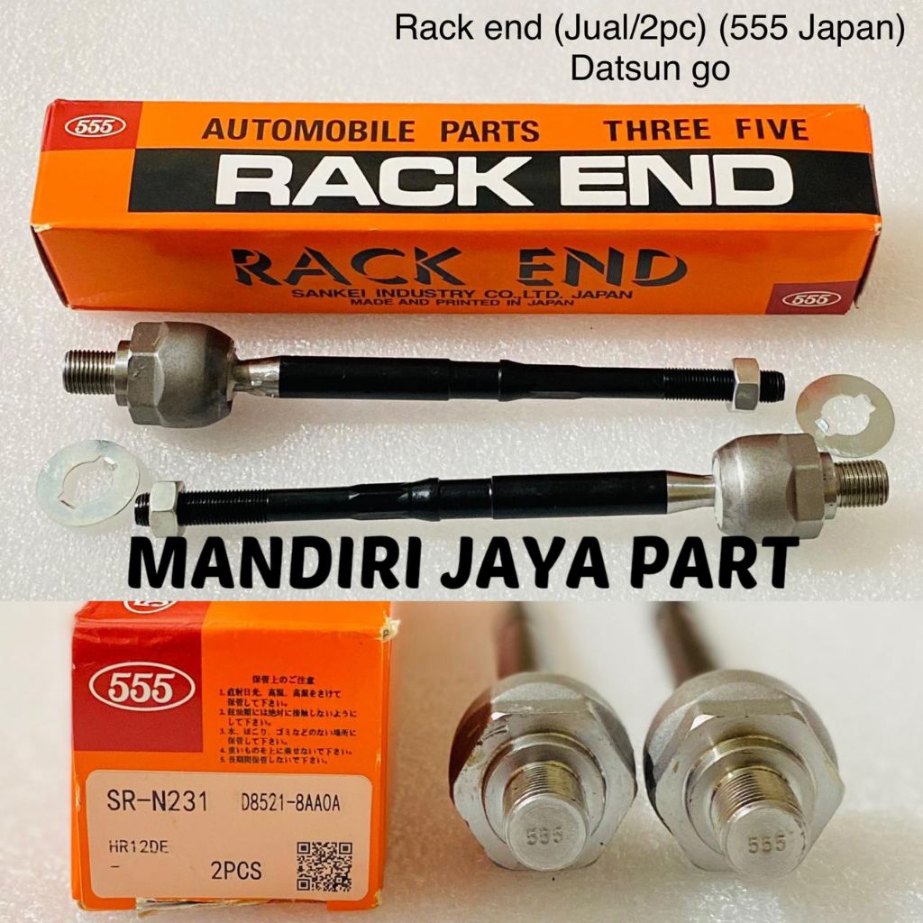 RACK END LONG TIE ROD NISSAN DATSUN GO 555 JAPAN ORIGINAL 1SET