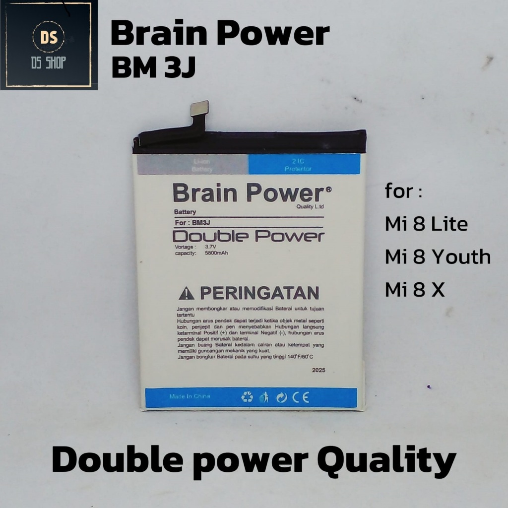 Baterai Xiaomi Mi8 Lite Mi 8 Lite BM3J Bm-3J BM 3J Original Double Power Batre HP
