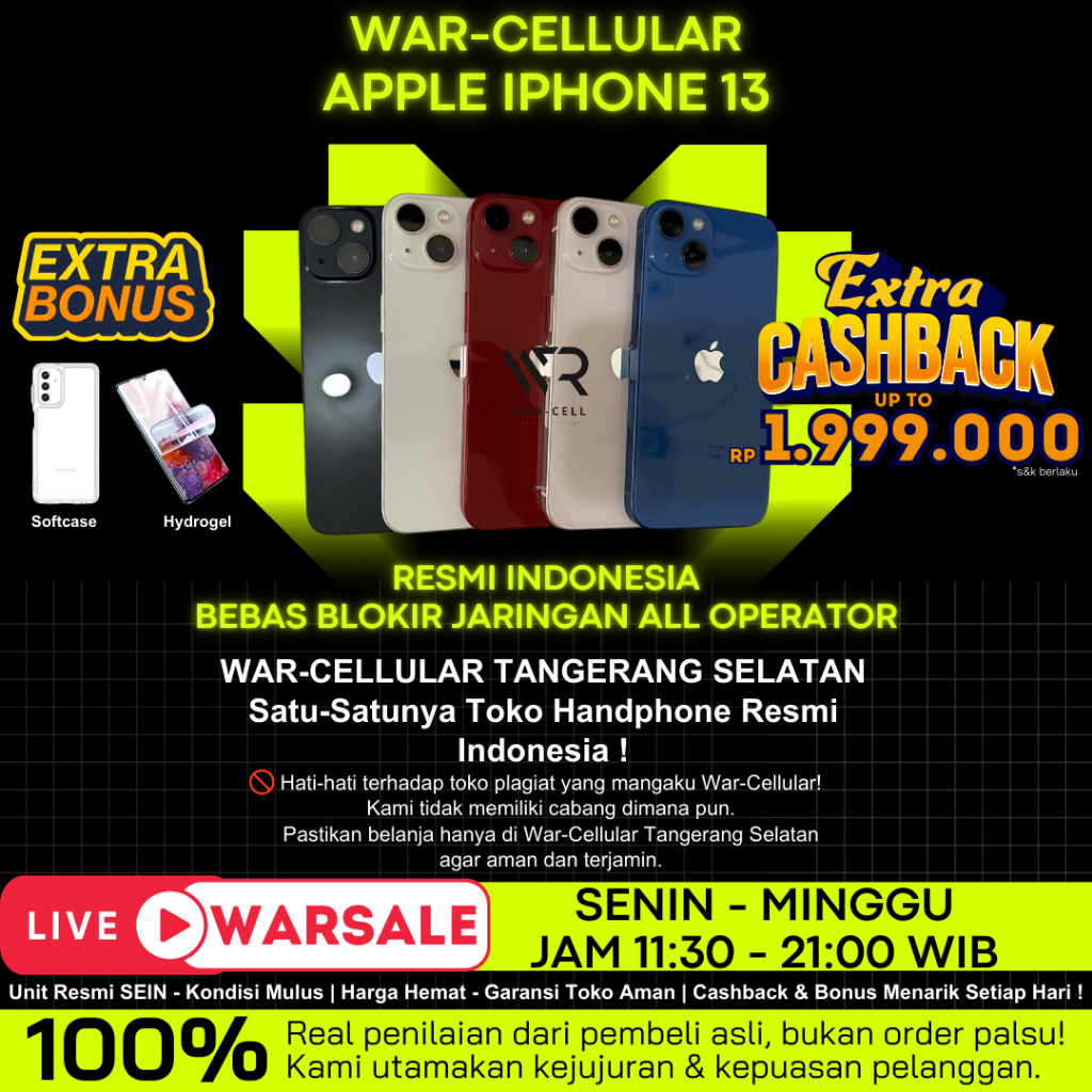 IPHONE 13 512GB 256GB 128GB | SECOND RESMI ORIGINAL