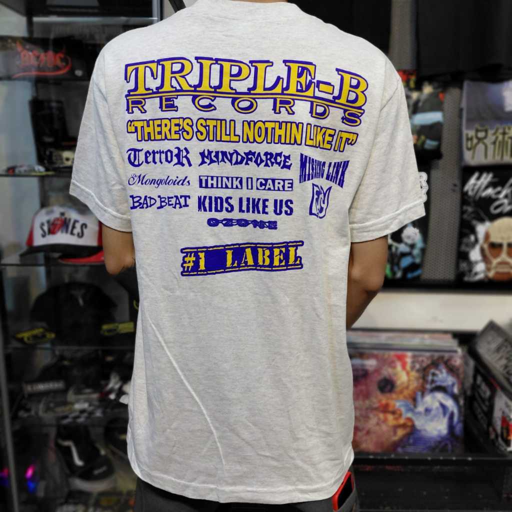 T Shirt Band Official TRIPLE B RECORDS - FYA ROSTER (ASH GREY) Original