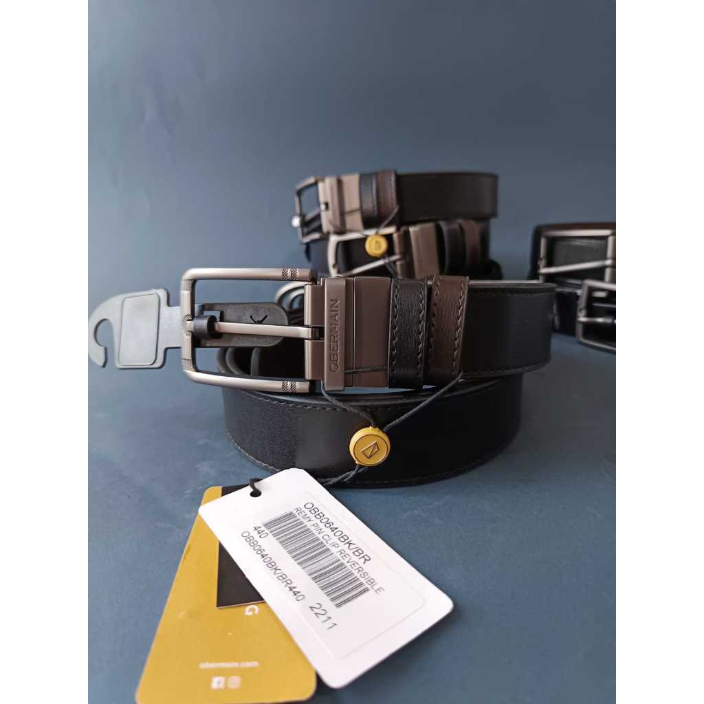 OBERMAIN ikat pinggang kulit reversible VBOB71 original store