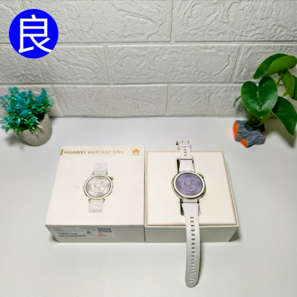 Huawei Watch GT 5 Pro 42mm White Rubber Garansi Resmi Indo Fullset Ori Mulus Like New Bekas Second H