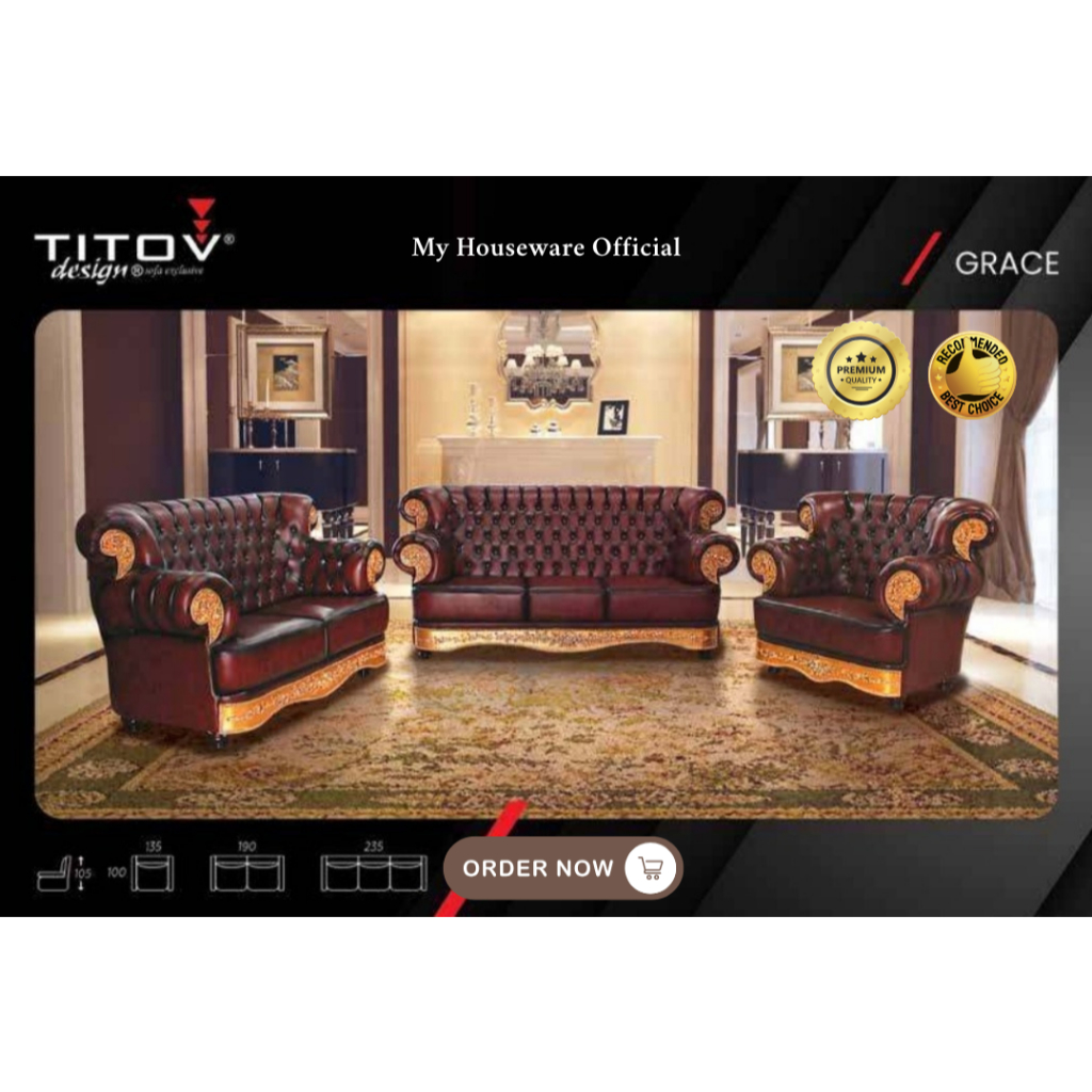 BONUS MEJA TAMU  SOFA TAMU CLASSIC TITOV | SOFA MINIMALIST TITOV | SOFA 321 TITOV | GRACE