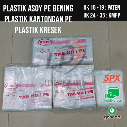 ( INSTANT PER 1 GONI / BAL ) ASOY PE TEBAL BENING / TAS HD PE BENING  - UK 15, 19, 24, 28, 35
