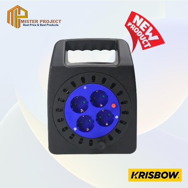 Kabel Roll 15 Meter Krisbow 1mm Biru 16A