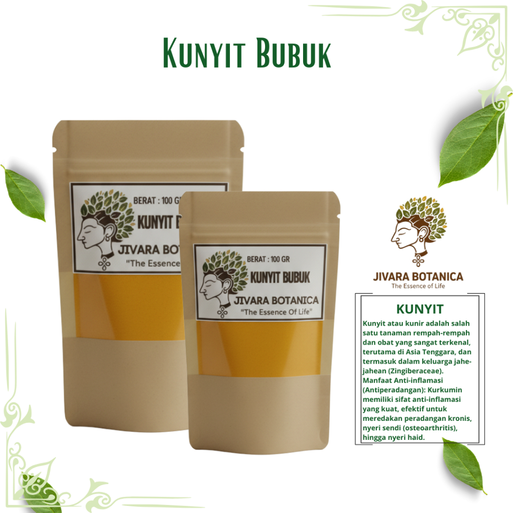Bubuk Kunyit 50 gram - Jivara Botanica