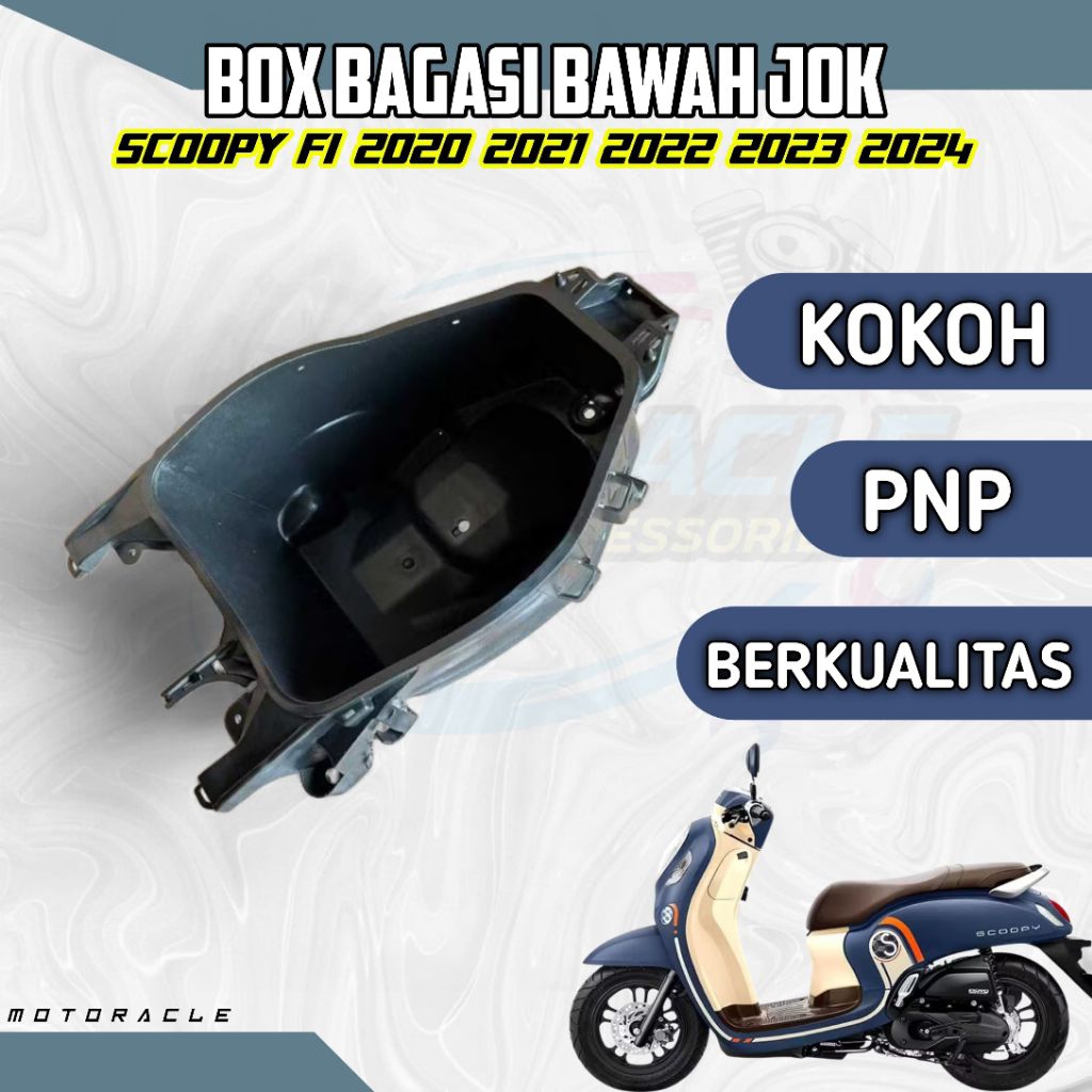 Box Bagasi Bok Helm Honda Scoopy Fi Esp Led K2F 2020 2021 2022 2023