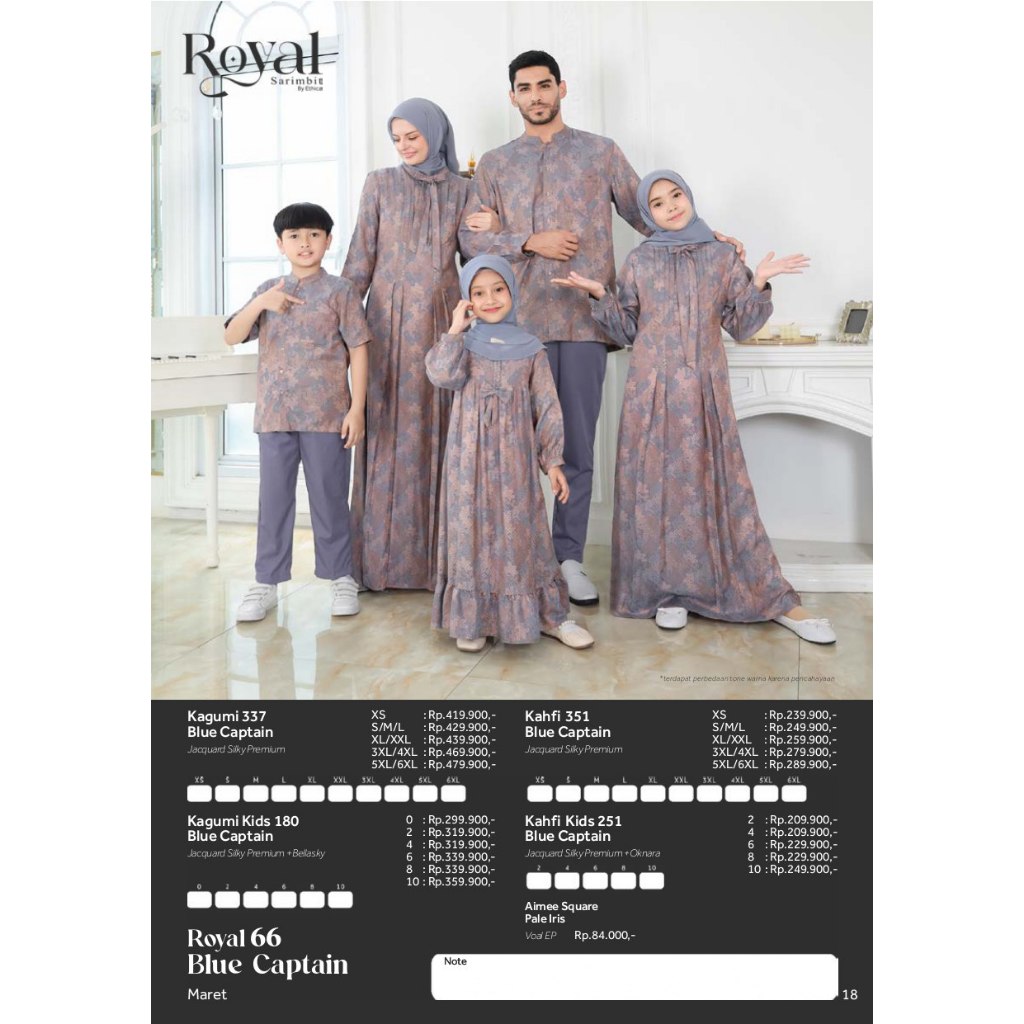 SARIMBIT ETHICA ROYAL 2025 / GAMIS ETHICA / KOKO ETHICA