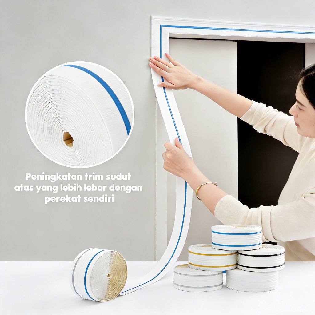 Stiker Bingkai Dinding 3D Busa/Strip Hiasan Wallpaper 230cm/Strip Hiasan Busa 3D