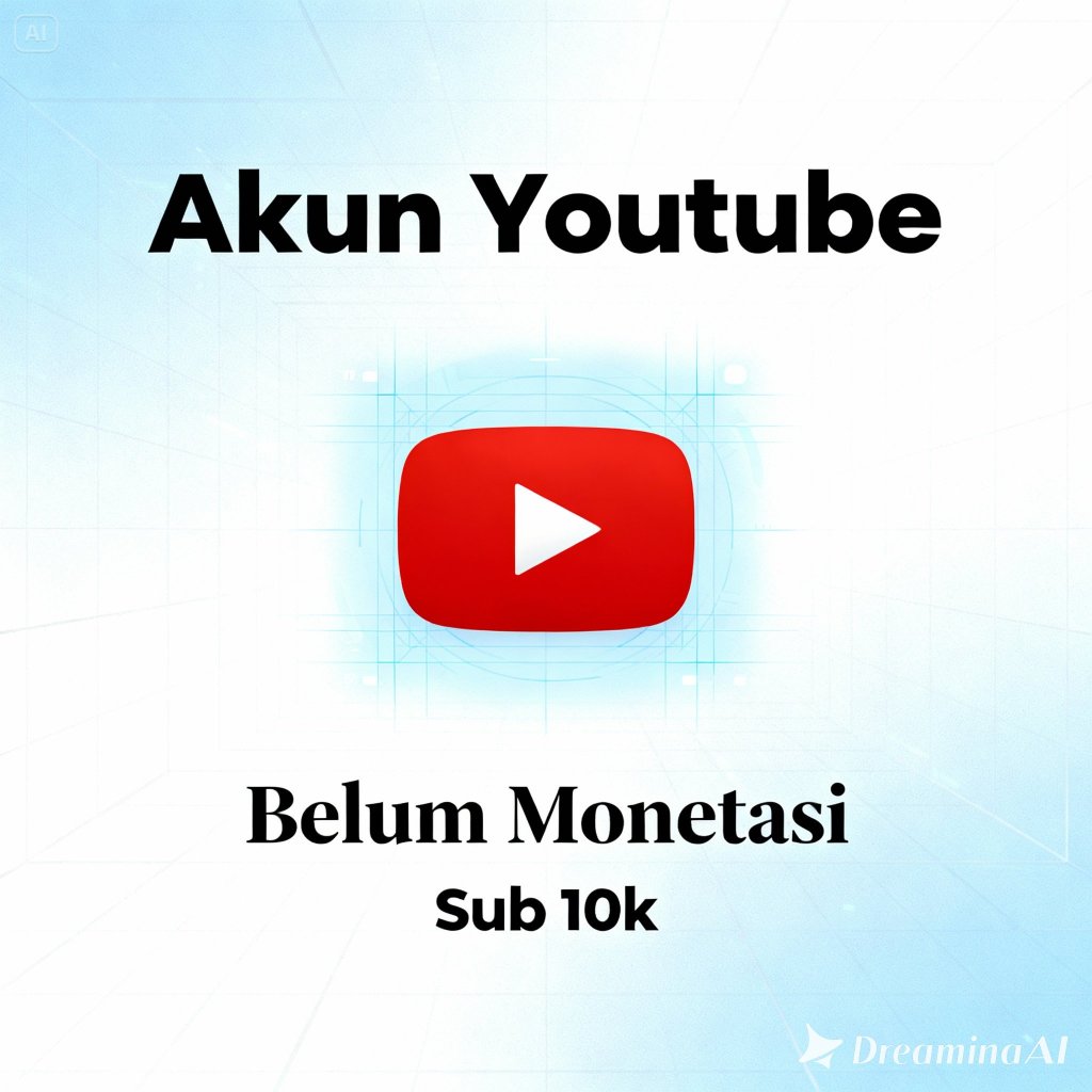 AKUN YOUTUBE BELUM MONETISASI 10 RB SUBSCRIBER || AKUN YOUTUBE TERMURAH BERGARANSI