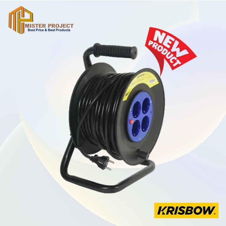 Krisbow Cable Reel Kabel Roll 25 Mtr