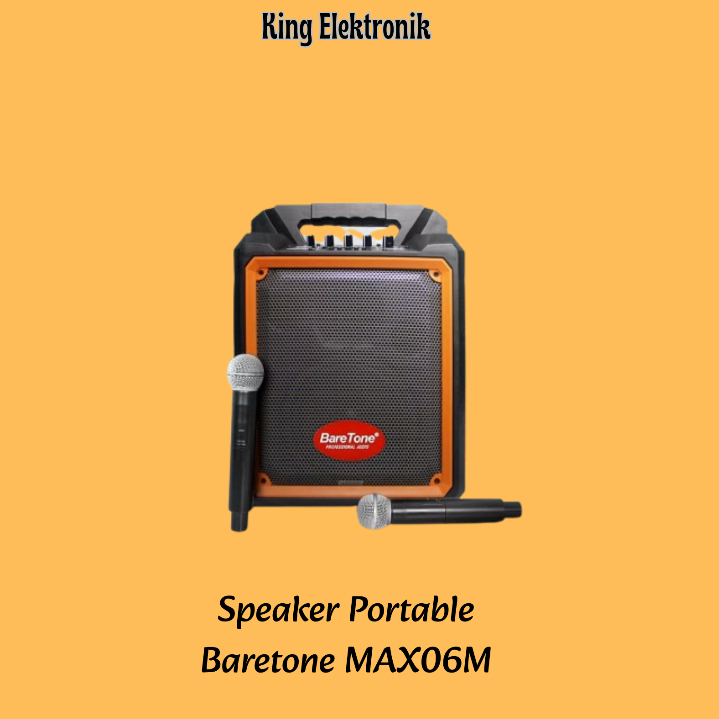 Speaker Portable 6 inch Baretone MAX06M