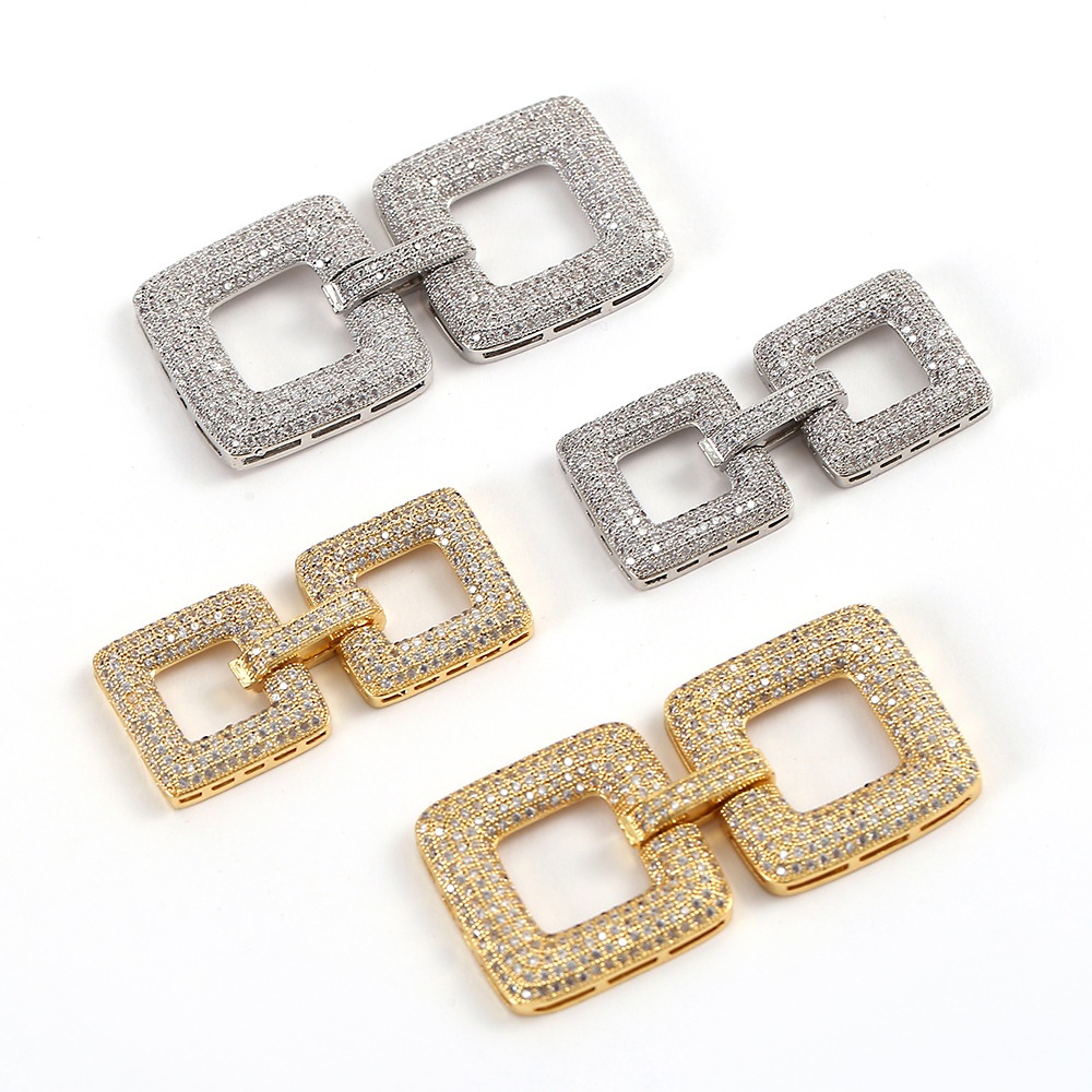 Kaitan Tembaga Lapis Emas 18K, Kaitan Kalung, Kaitan kalung Mutiara, Aksesoris Kalung Mutiara