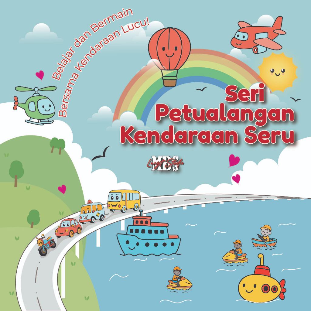 Worksheet Mewarnai Kendaraan Darat Laut Udara – Buku Aktivitas Anak PDF Edukasi PAUD TK SD
