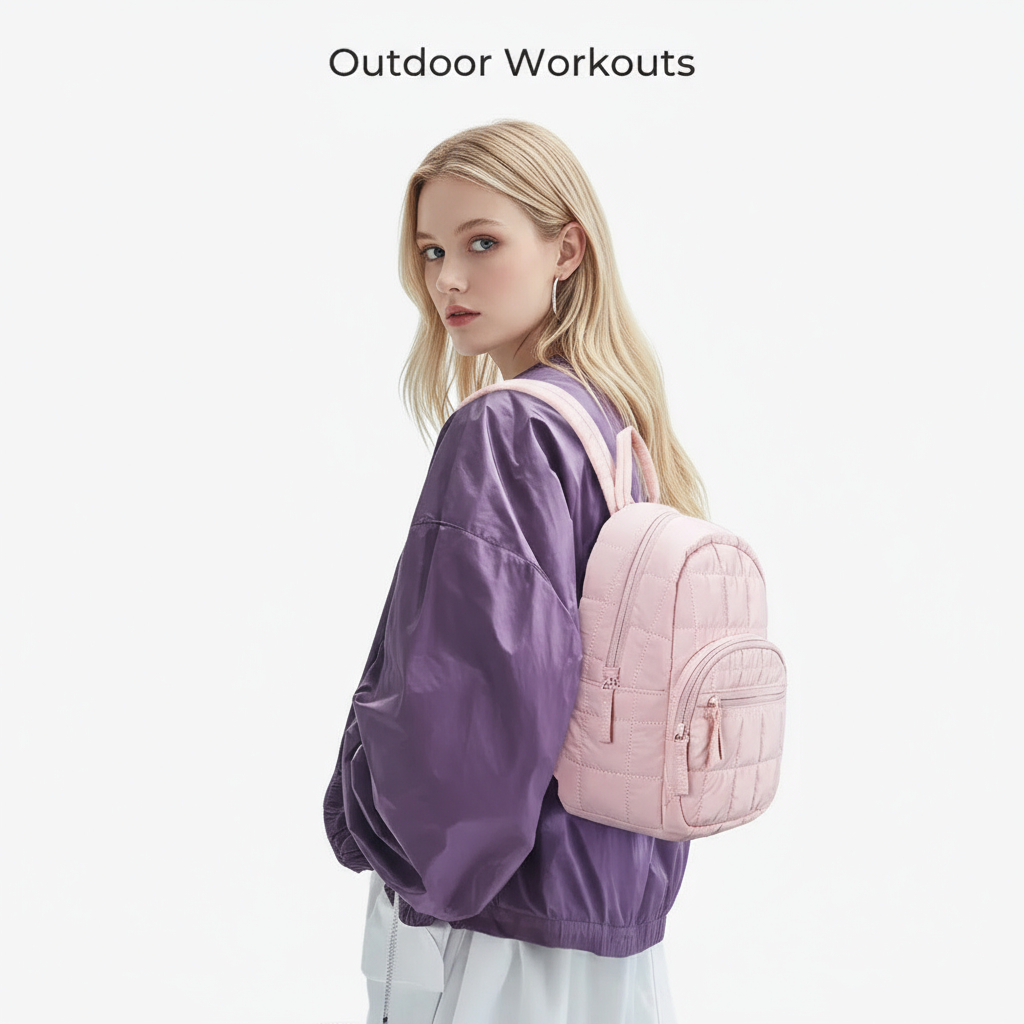 Backpack Laptop 15 Inch for Women Travel Backpack Kuliah Travel Ransel Quilted Wate Backpack Laptop 