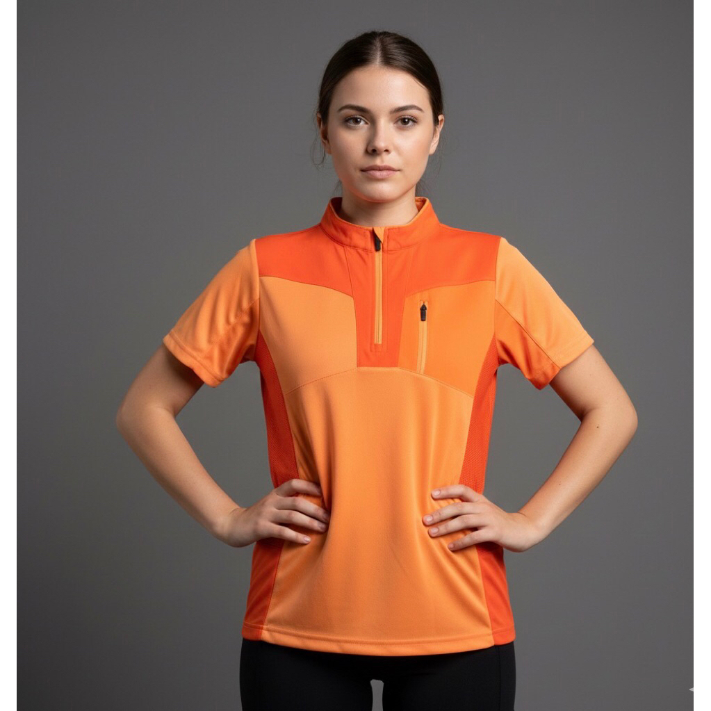 Baju Outdoor Wanita EXMO SPORT  Polo Shirt Wanita Olahraga Size S Original Second Preloved