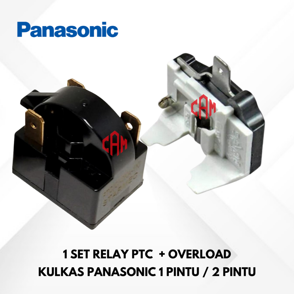 Relay PTC Overload Kulkas PANASONIC 1 Pintu / 2 Pintu