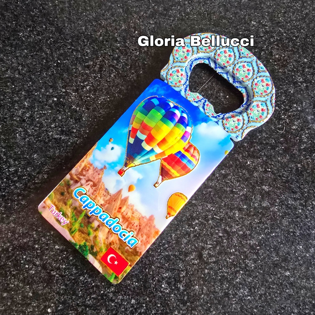 tempelan kulkas magnet turkey cappadocia pembuka tutup botol souvenir negara turki turkiye