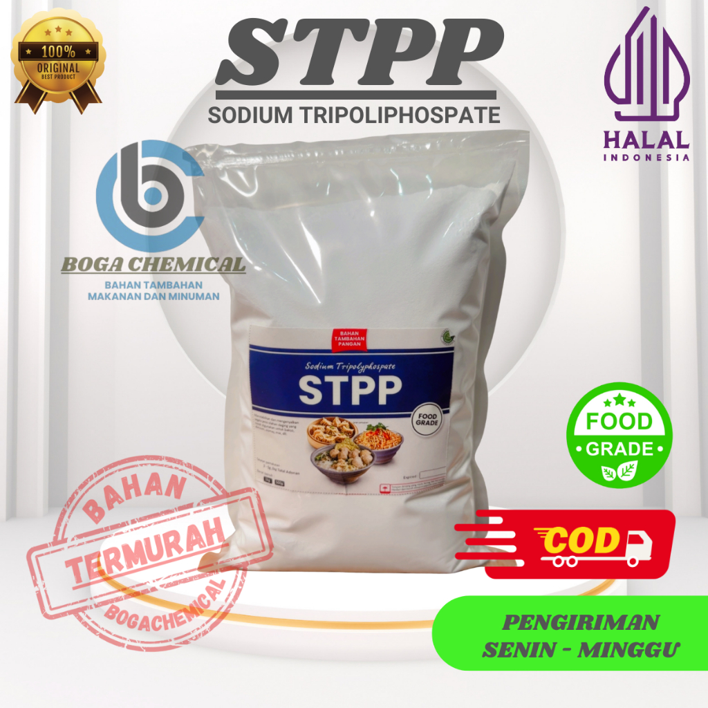 Jaejungie Breeze 1kg STPP Sodium Tripolyphospat / STPP Food Grade 1kg / Pengenyal Bakso, Mie,