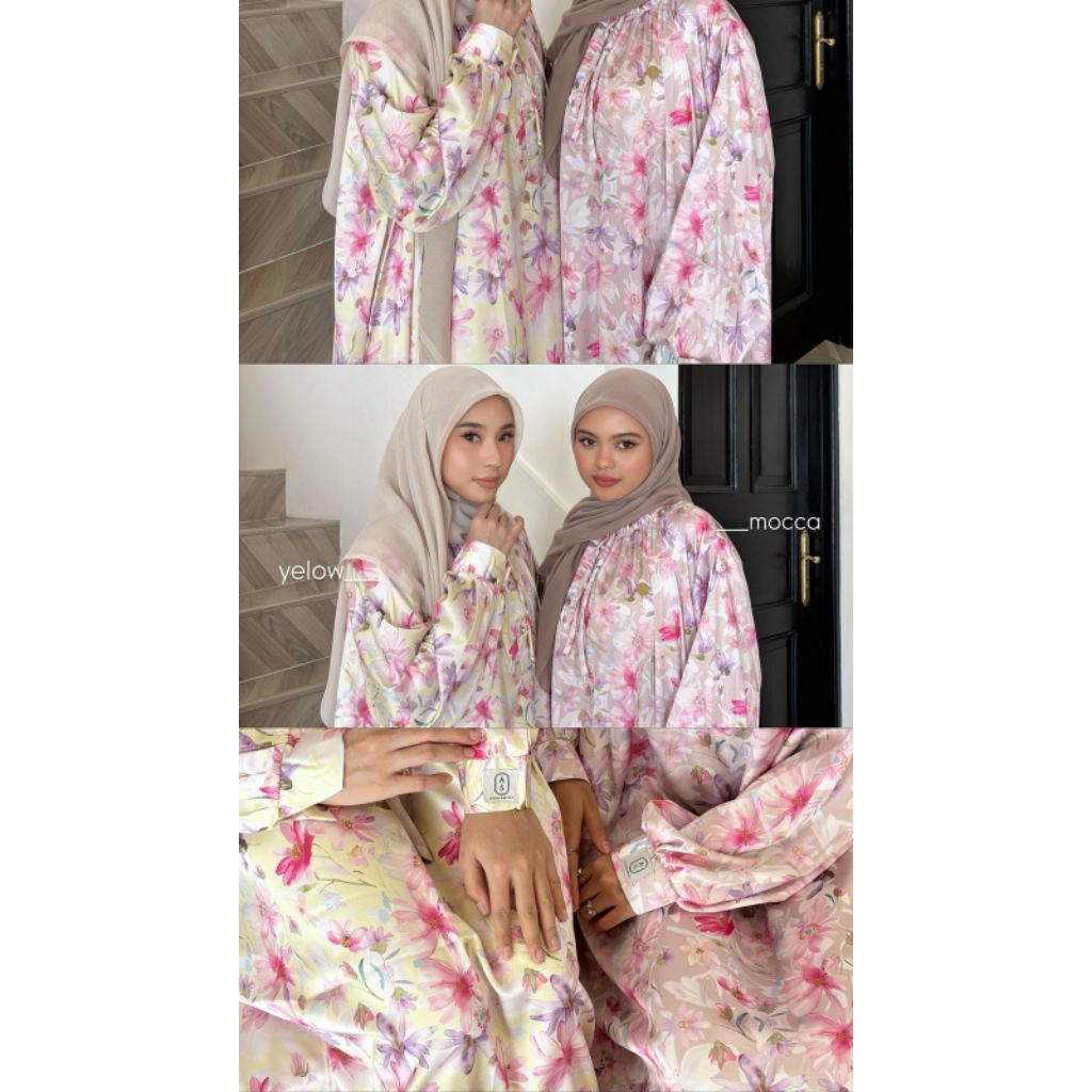 Assolabiyah Hura Dress Gamis Lebaran Terbaru Gamis Remaja Gamis Motif Kekinian