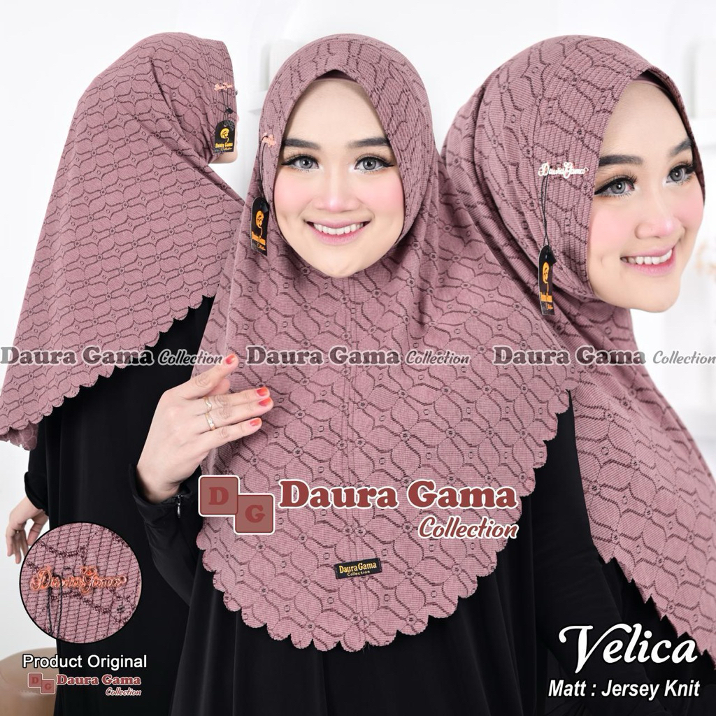 DAURAGAMA HIJAB INSTAN VELIICAA PED SABIT ORI DAURAGAMA