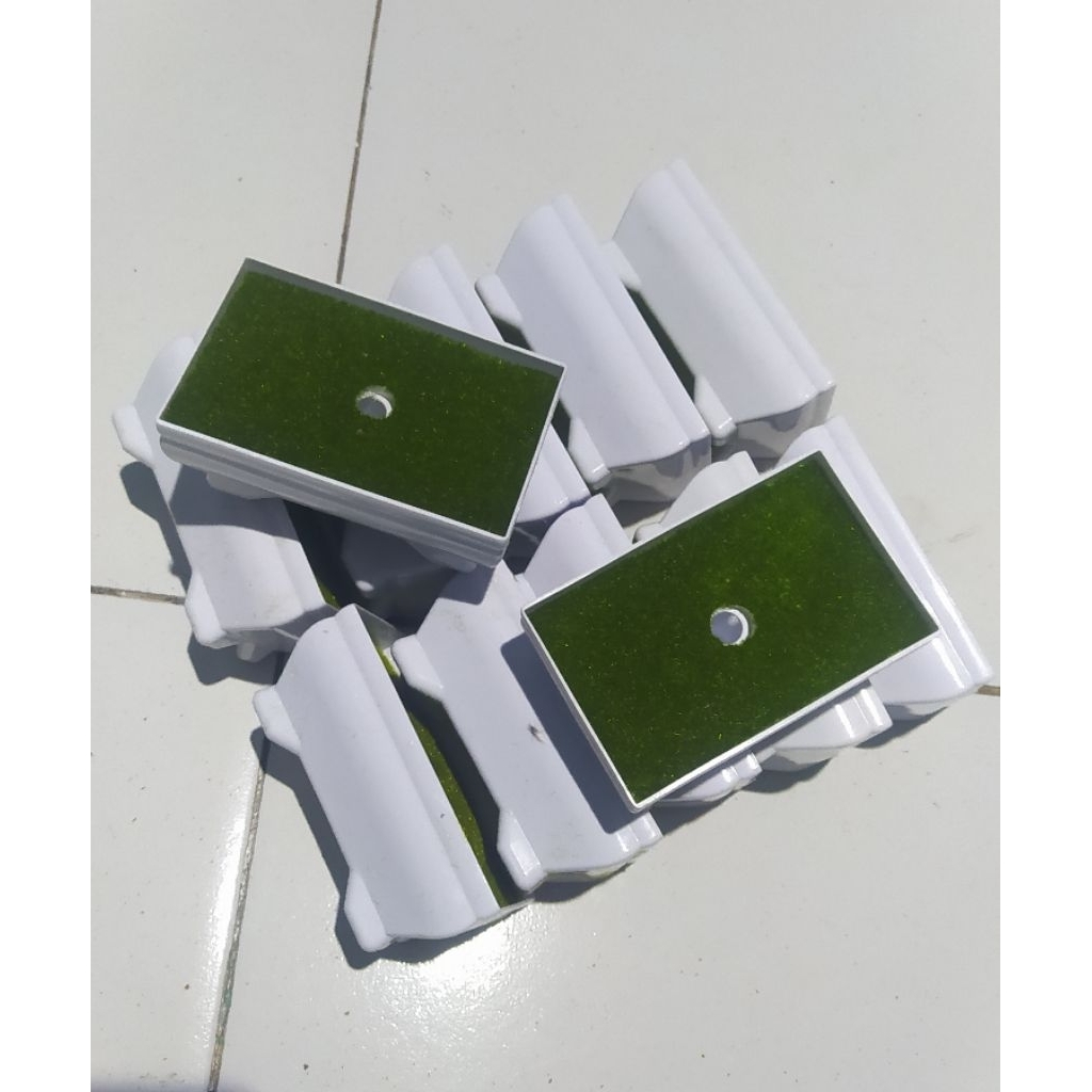 12pcs pot petak pot bunga plastik