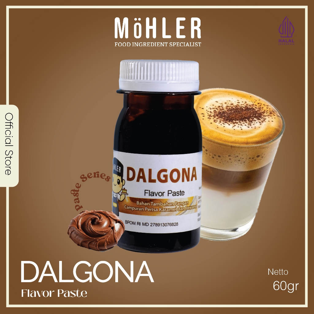 MOHLER Pasta perisa pewarna DALGONA