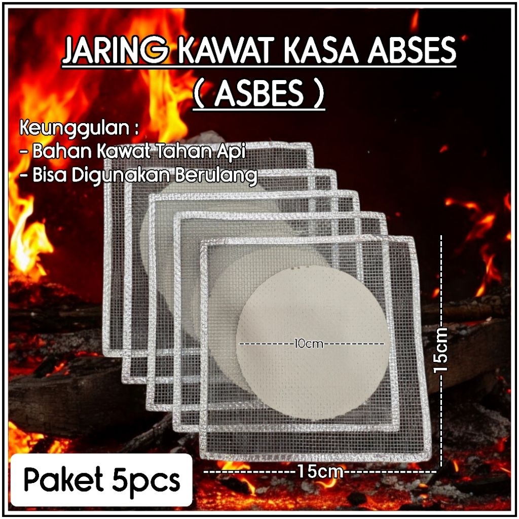 KAWAT KASA ABSES ( KASA ASBES ) / JARING KASA ABSES / JARING BUNSEN / JARING ALAS PEMBAKAR LABORATOR