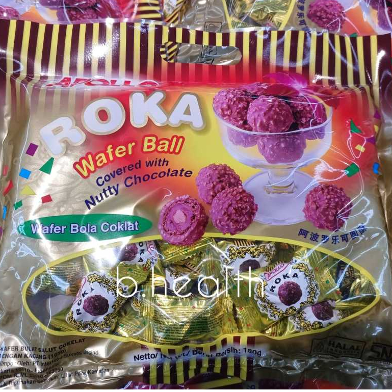 Roka Apollo Wafer Chocolate Ball Mini Pack Bola Coklat Wafer Roka Chocolate Roka Malaysia