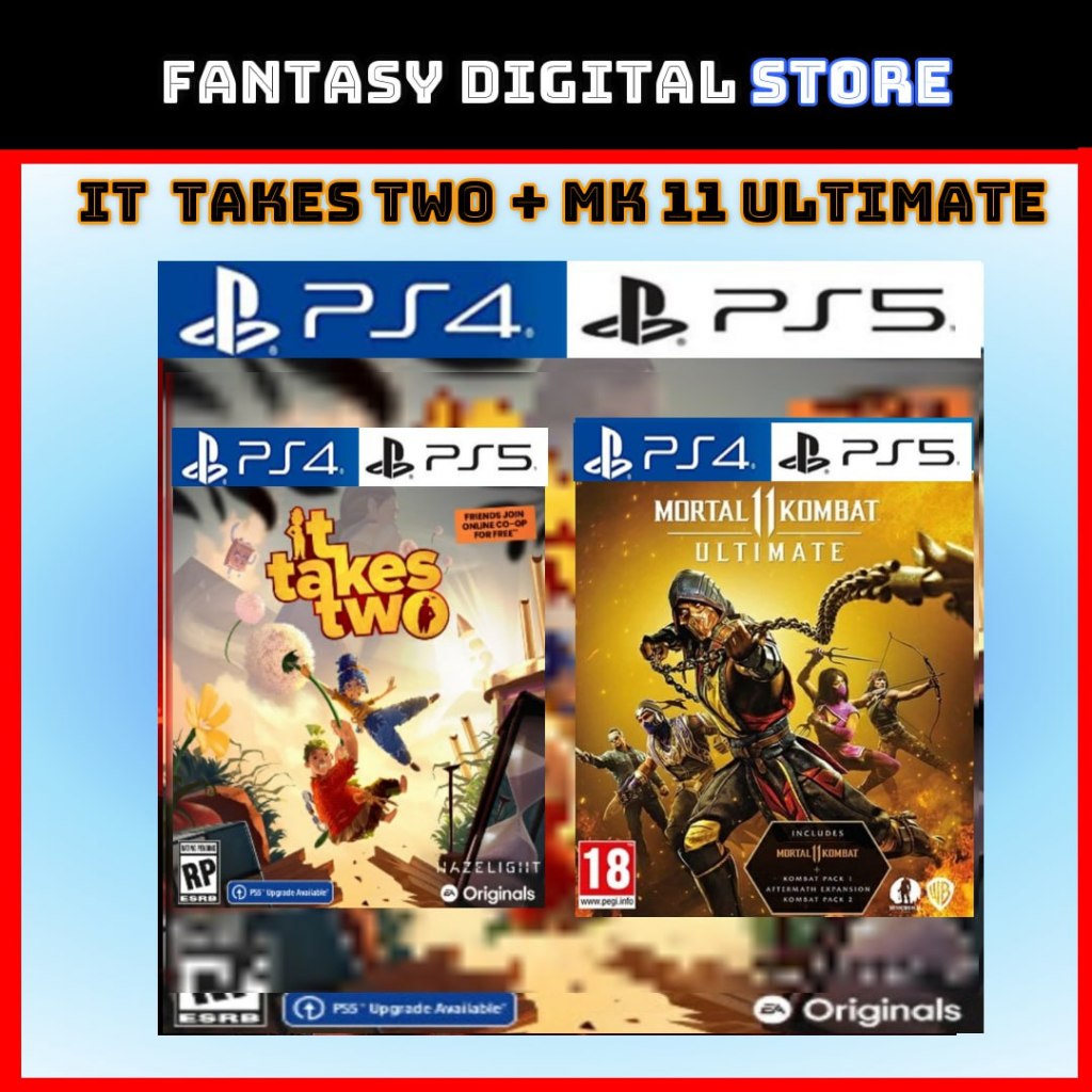 It Takes Two + MK 11 Ultimate PS4 PS5