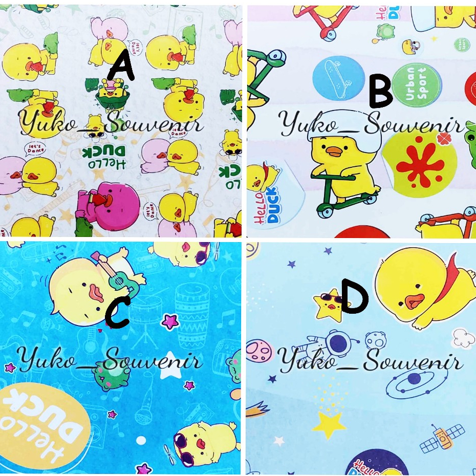 Kertas Kado Kiky Bebek Matt Doff Tebal Kertas Kado Binatang Bebek  Murah Kertas Kado Anak Kiky bebek