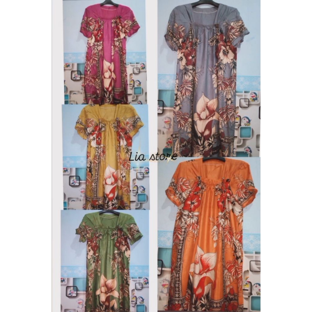 Daster Fuji motif bunga Raflesia