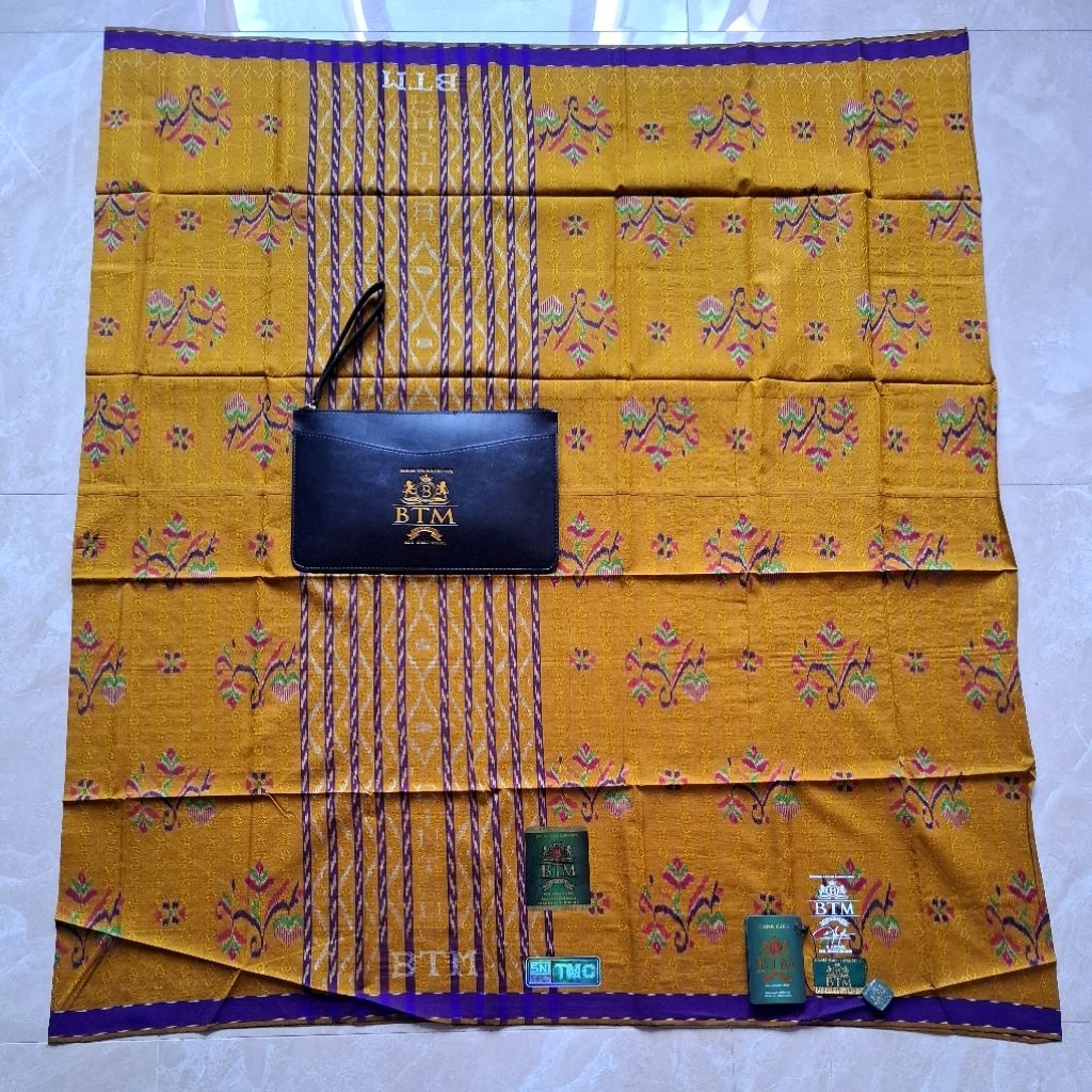 Sarung BTM Type TMC Motif Cinta (Timbul Mustamin Crepe) Limited Edition Full Sutra 100% Original