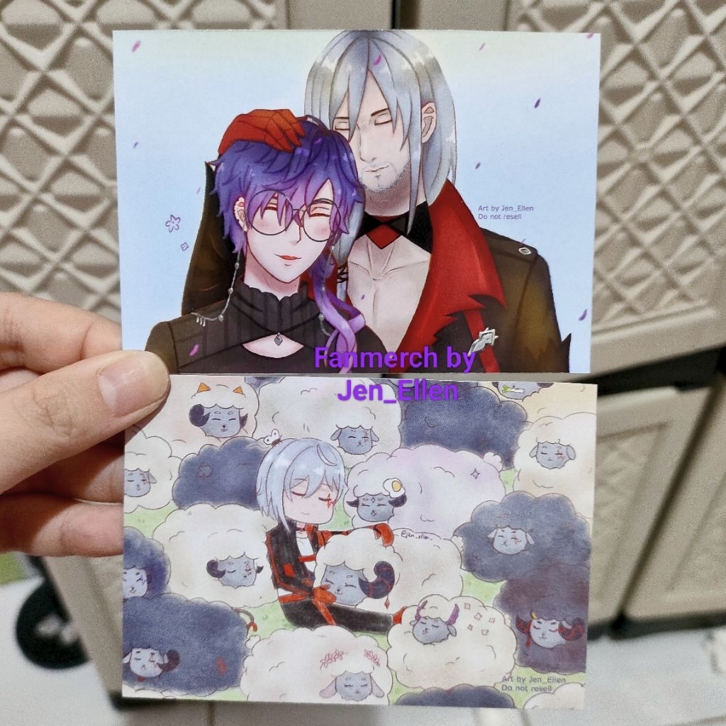 [FANMERCH] Art Print A6 Fulgur Ovid Uki Violeta Nijisanji EN Fuuchan Ukiki Psyborg artprint 1 sisi a