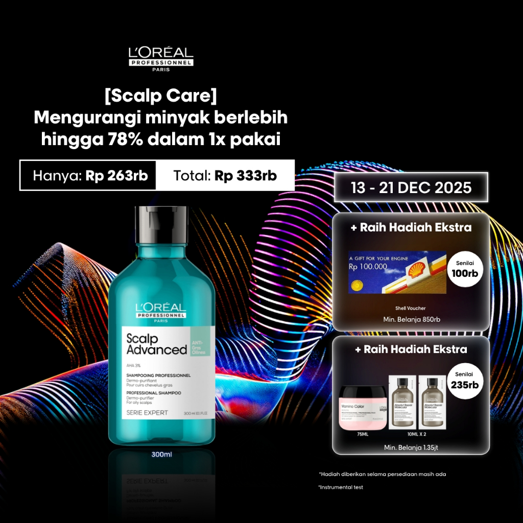 Serie Expert Dermo Purifier Shampoo 300ml Untuk Rambut Lepek Berminyak by L'Oreal Professionnel