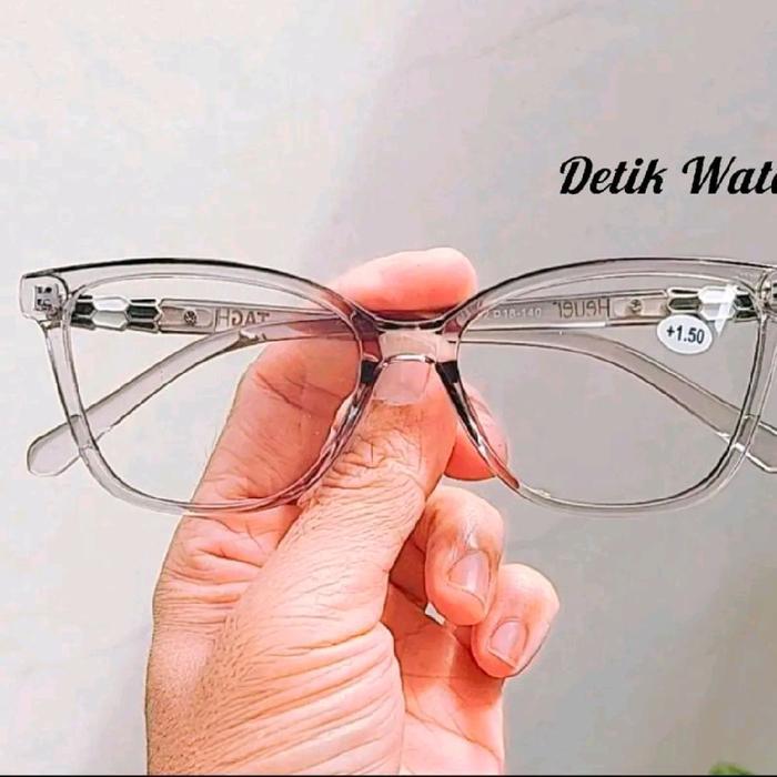 Kacamata Baca Double Baca Dan Jalan Lensa +1.00 sd +3.00 Kacamata Baca Cewek Frame Kokoh 25601 Free 