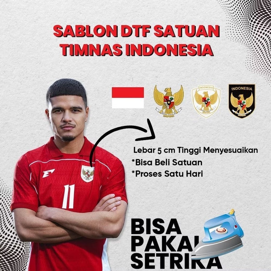 Jersey Emblem Timnass Dry Fit Garuda Logo