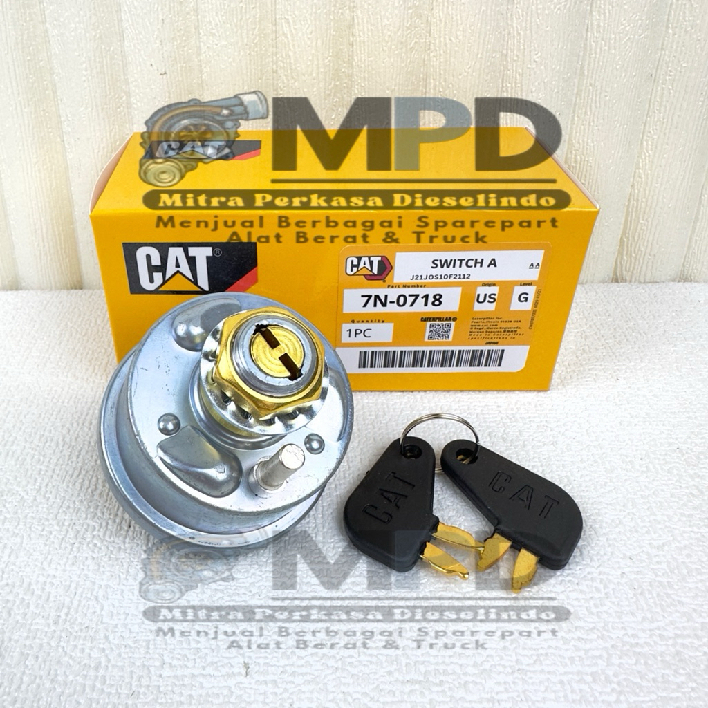 Switch Key Kunci Kontak Starter Kaki 2 320D 320C D6G D7G 120K 910F 7N-0718 7N0718 OEM