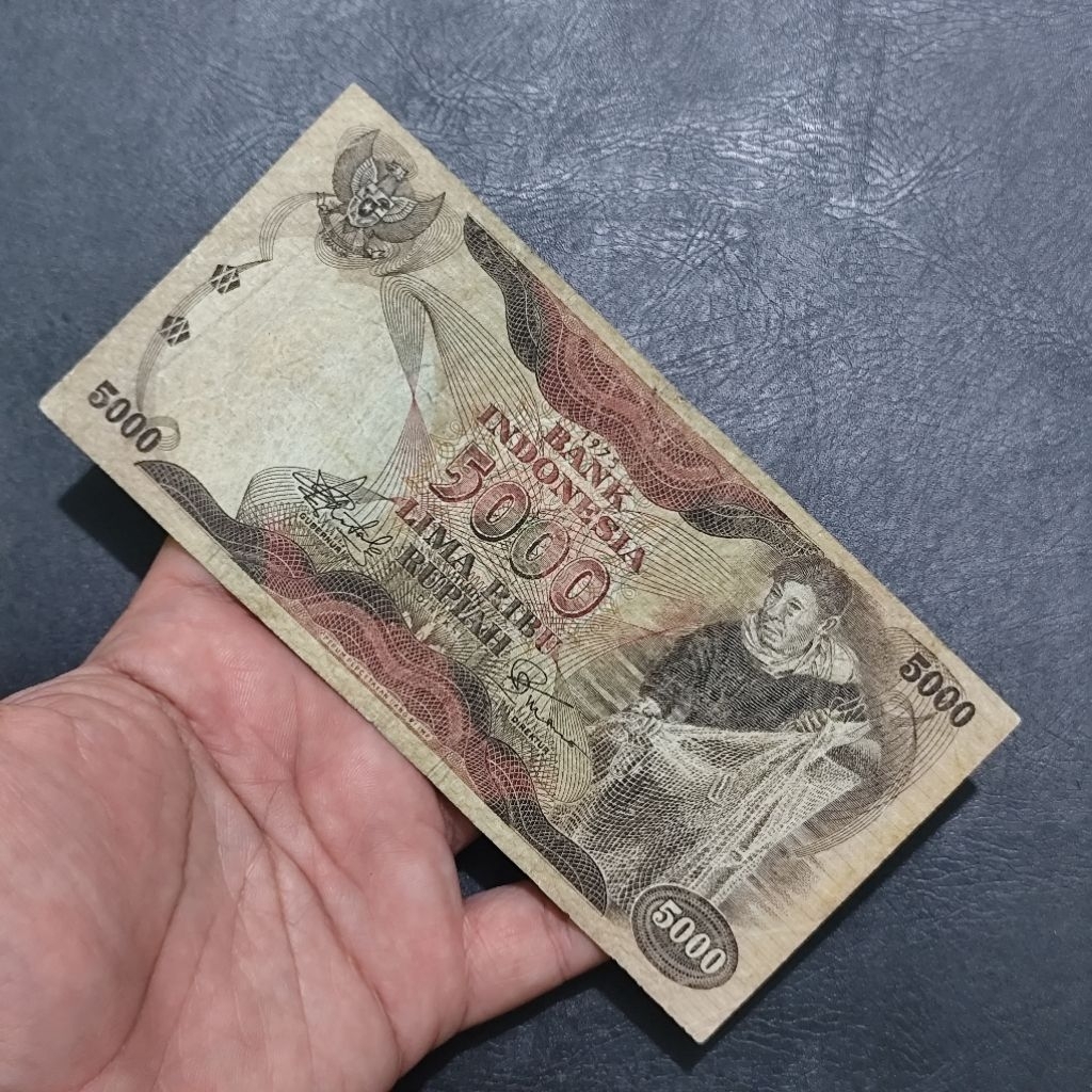5000 Rupiah Nelayan 1975, 5000 penjala 1975