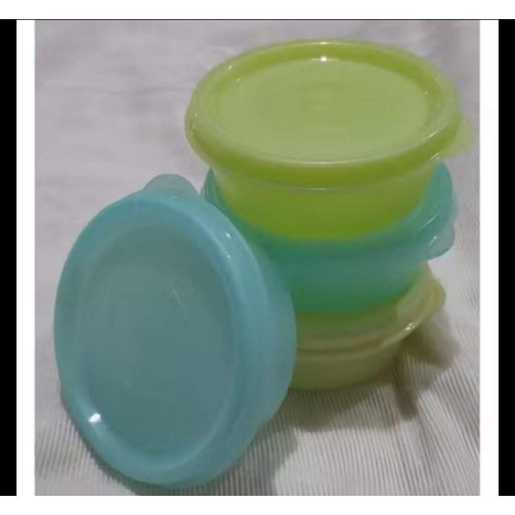 small round container Tupperware