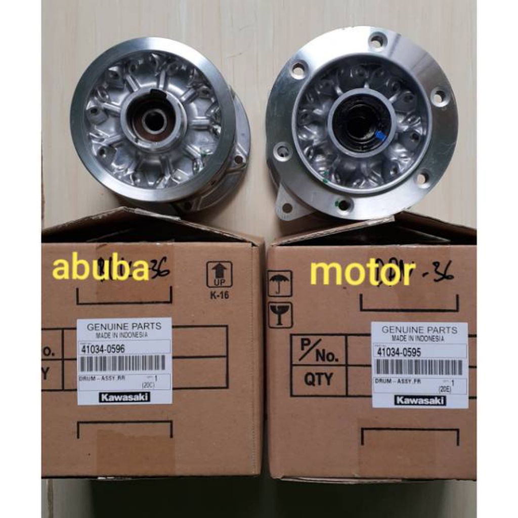 tromol depan belakang klx dtracker 150 hole 36 asli original Kawasaki