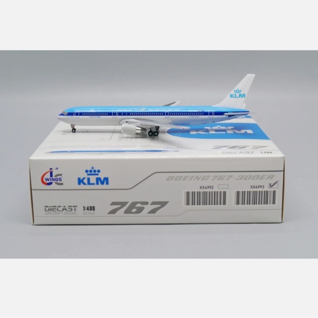 JC Wings Miniatur Pesawat 1/400 KLM Boeing B767-300ER "Bird" PH-BZF