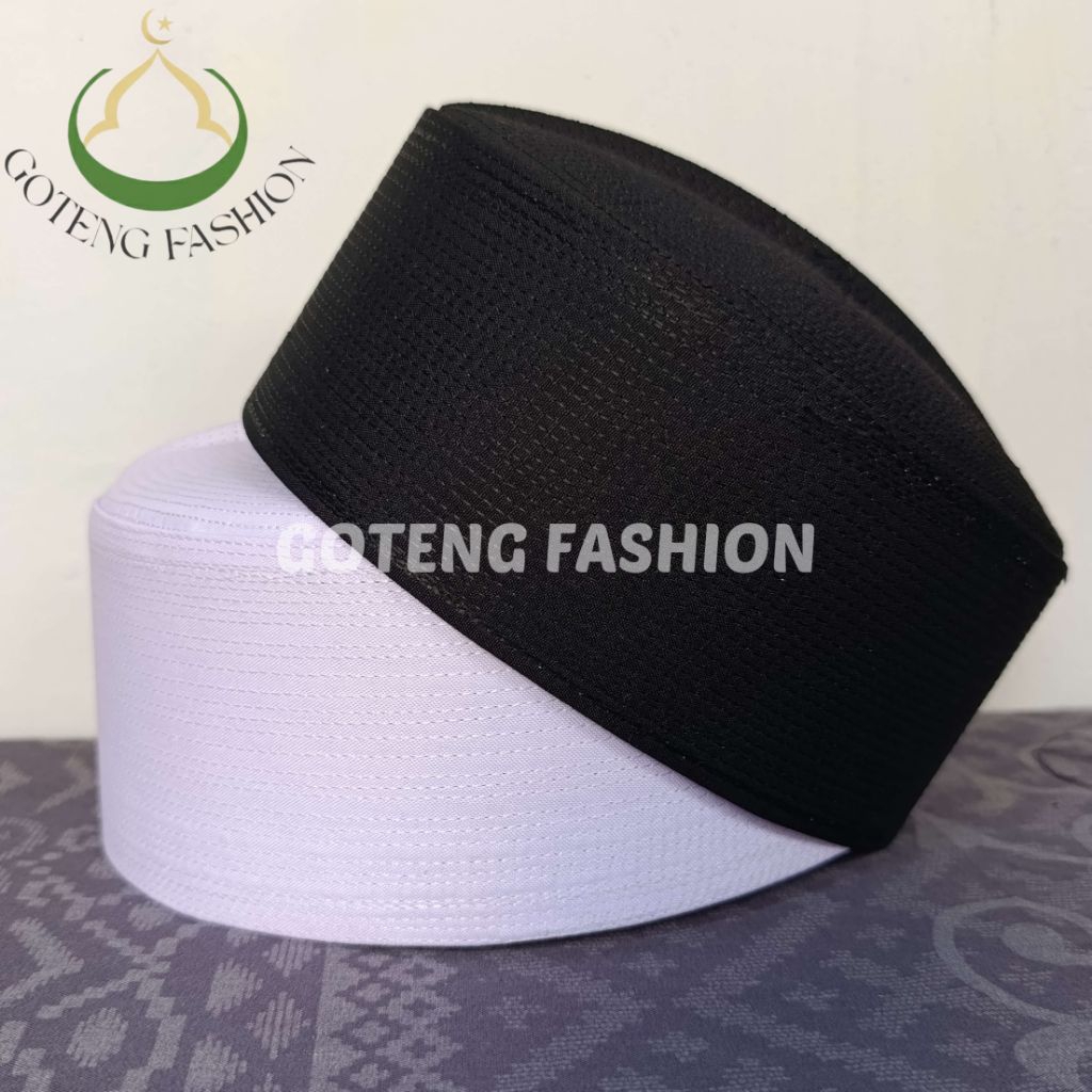 Peci Kopiah Songkok Kalbut Putih / peci haji putih/ kopiah putih/ kopiah haji